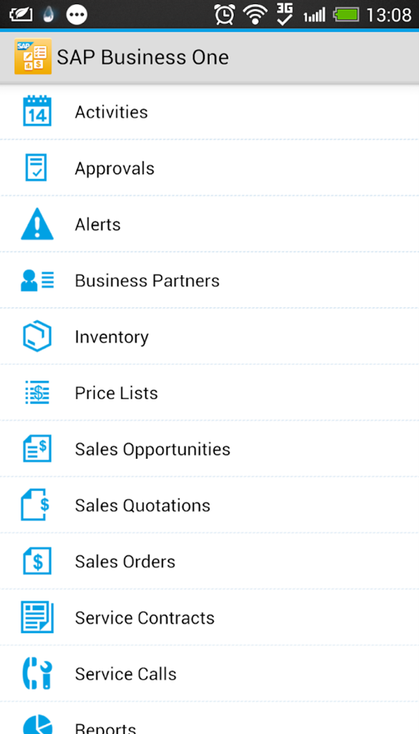 SAP Business One Mobile App for iOS and Android