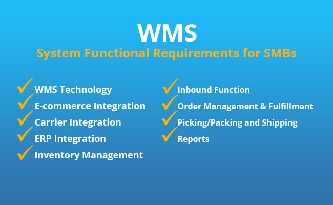 Warehouse Management System Functional Requirements