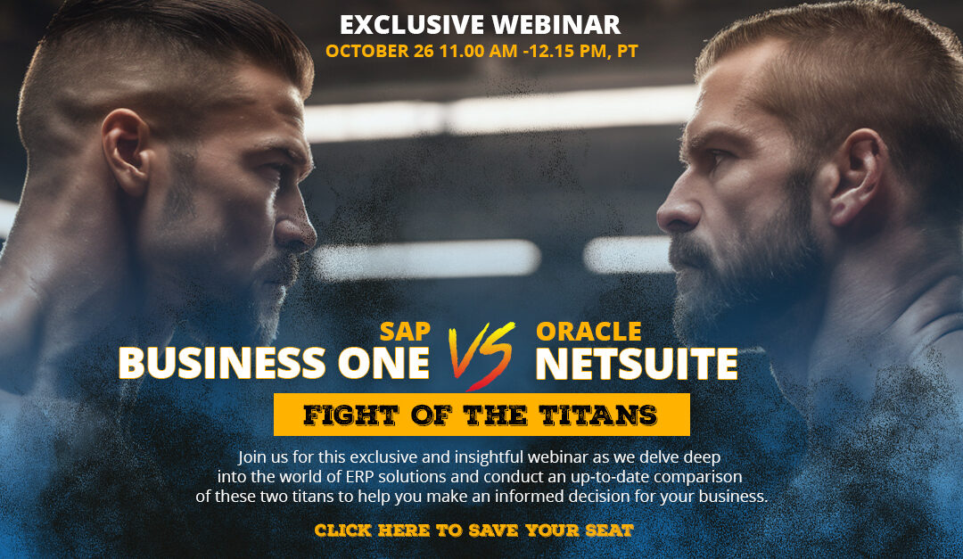 Press Release – BWISE Solutions Exclusive Webinar: “In-depth Comparison Between SAP Business One and Oracle NetSuite”